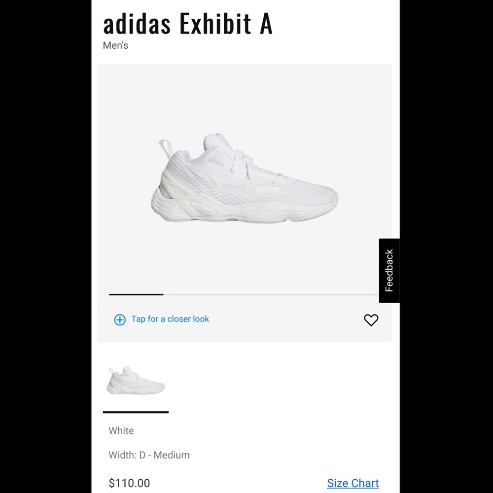 ADIDAS PERFORMANCE 'Exhibit A' - White